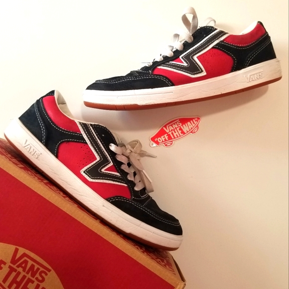 Vans CC Lowland Black and Chili Pepper Sneakers EXCELLENT Condition - Picture 1 of 13